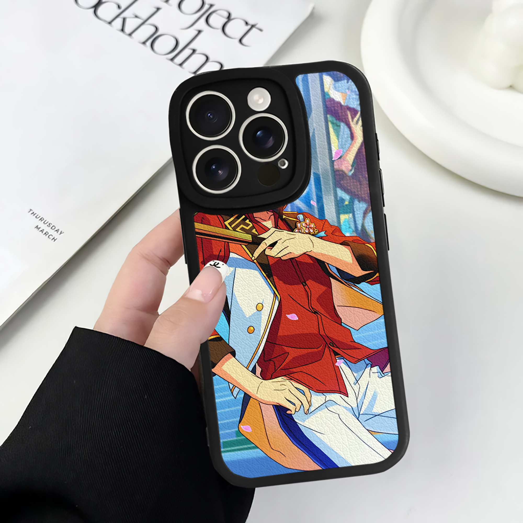 （画像用） あんさんぶるスターズ! Ensemble Stars 【iPhone 16シリーズ対応】シリコンスマホケース（レザー調） 材質：シリコン